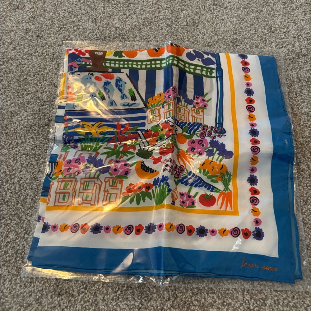 FRNCH Multicolor Floral Scarf